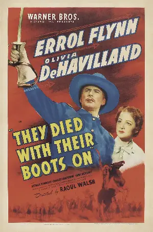 그들은 부츠를 신은 채로 죽었다 포스터 (They Died with Their Boots on poster)