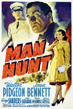 인간 사냥 포스터 (Man Hunt poster)