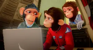 스페이스 침스 - 자톡의 역습 3D 포스터 (Space Chimps 2: Zartog Strikes Back poster)
