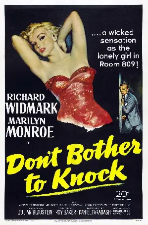 돈 보더 투 노크 포스터 (Don't Bother to Knock poster)