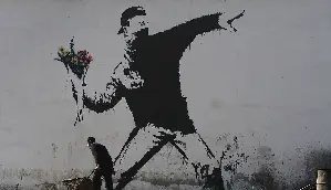 뱅크시 포스터 (Banksy and the Rise of Outlaw Art poster)