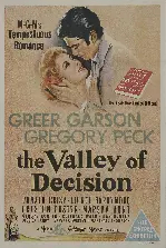 사랑의 결단 포스터 (The Valley of Decision poster)