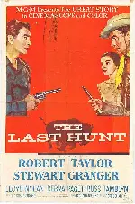 최후의 총격 포스터 (The Last Hunt  poster)
