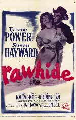황야의 역마차 포스터 (Rawhide poster)