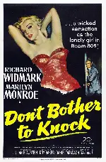 돈 보더 투 노크 포스터 (Don't Bother to Knock poster)