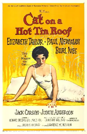 뜨거운 양철 지붕 위의 고양이 포스터 (Cat on a Hot Tin Roof poster)